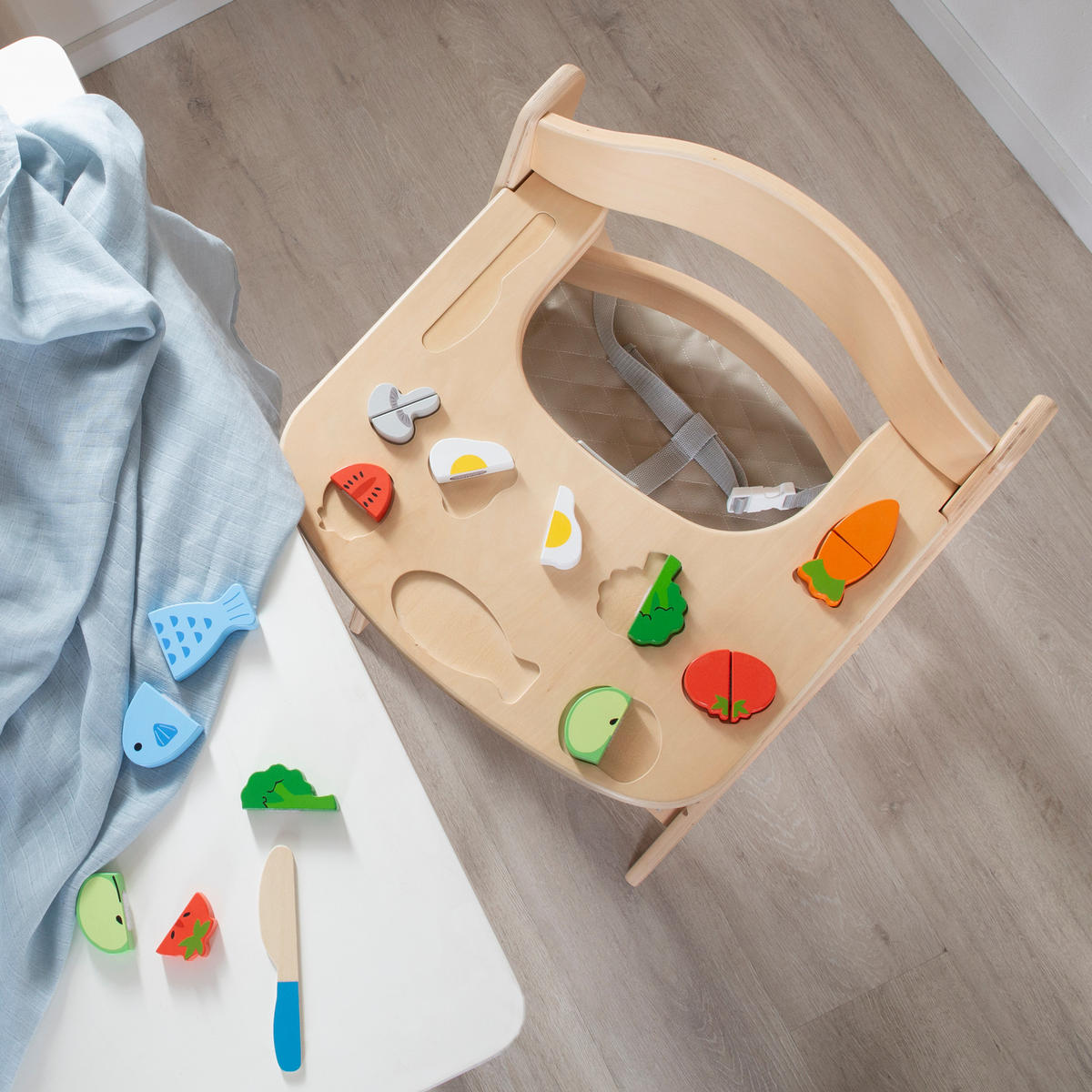 ESSBRETT mit Spielelementen - Sit Up Flex - Naturfarben, Holzwerkstoff (42/2/40cm) - Roba