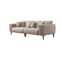 2-SITZER Sofa SANTERO, Beige - Beige, Holz/Textil (200/100/90cm)