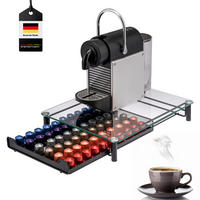 KAFFEEKAPSEL-BOX, für Nespresso, transparent - Transparent, Metall (31/7/40.5cm) - bremermann