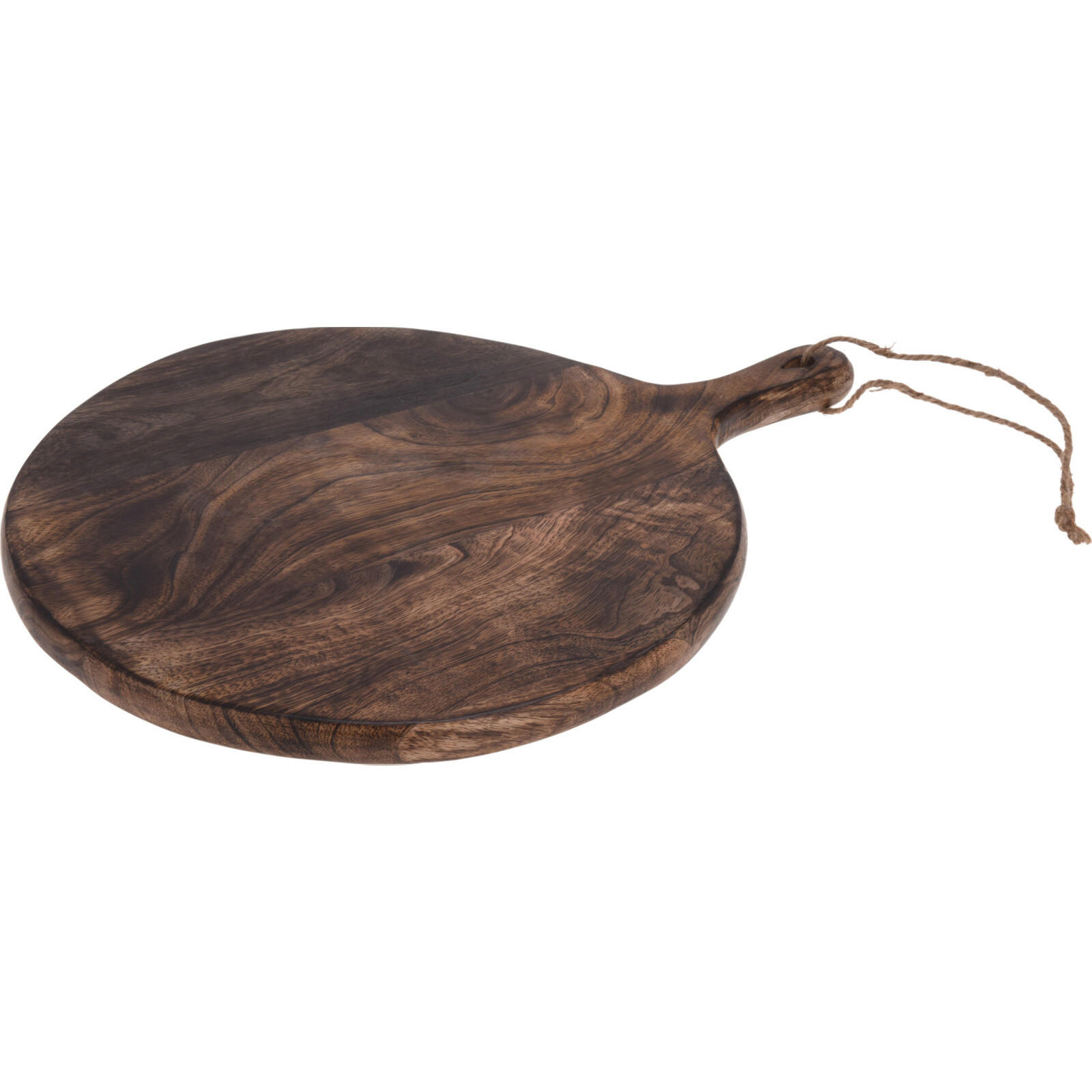 SERVIERBRETT rund rund Braun 29,5/39,5/2,5 cm - Braun, Holz (39.5/2.5/29.5cm) - Home Styling Collection