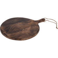 SERVIERBRETT rund rund Braun 29,5/39,5/2,5 cm - Braun, Holz (39.5/2.5/29.5cm) - Home Styling Collection