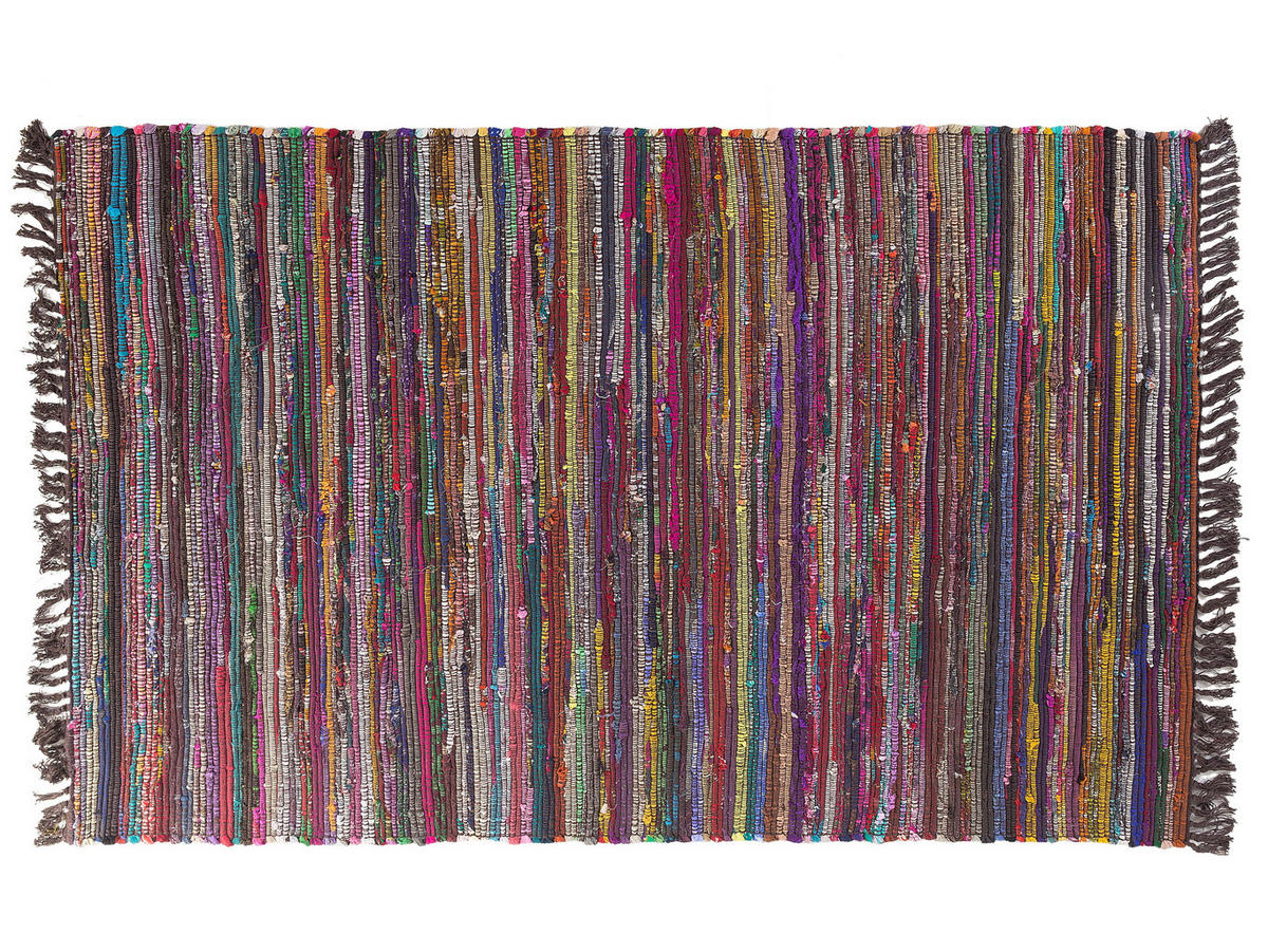 TEPPICH geflochten Danca 200/140 cm - Multicolor, Textil (140/200cm) - Beliani