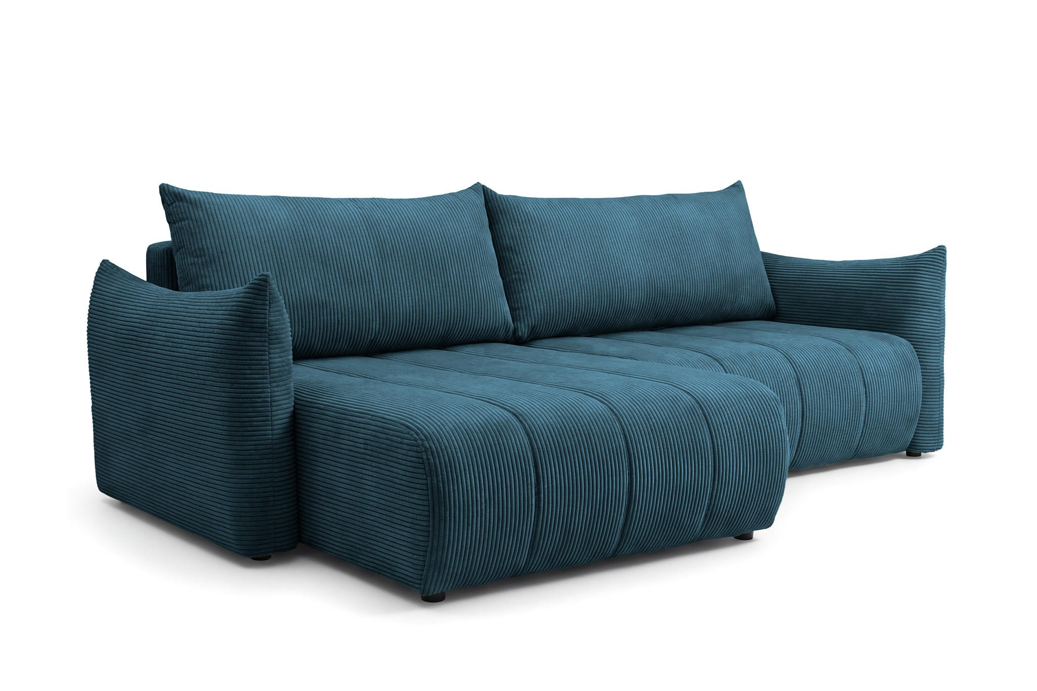 Fun Möbel Ecksofa Dunkelblau 260x154 cm