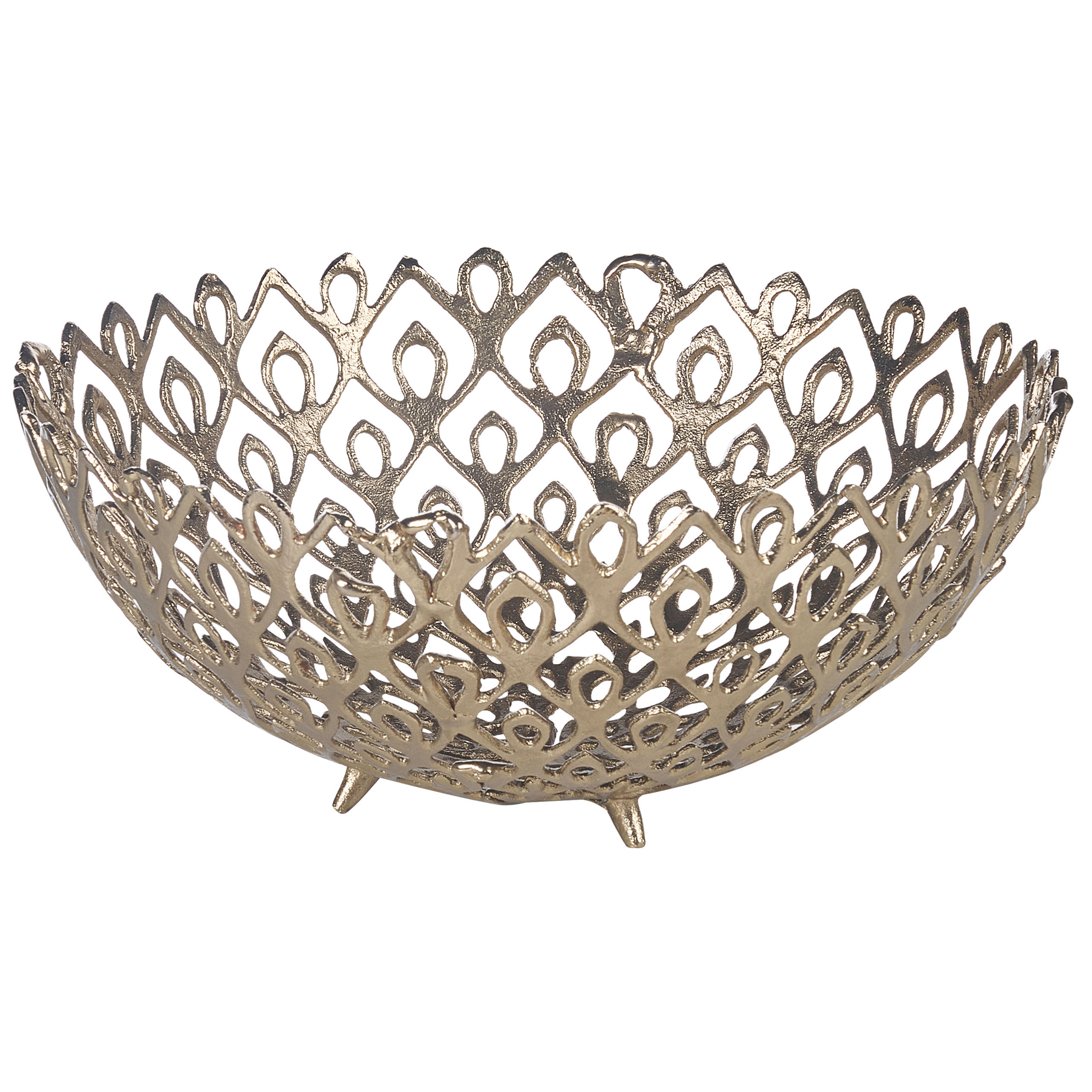 DEKOSCHALE Aluminium gold Grogol - Goldfarben, Metall (20cm) - Beliani