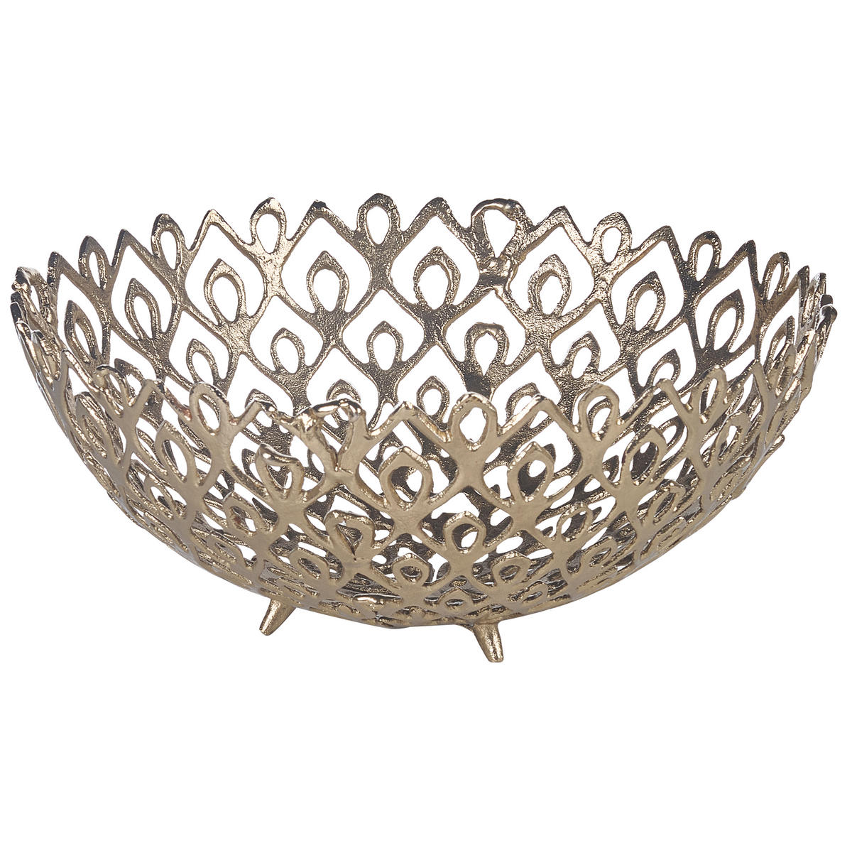 DEKOSCHALE Aluminium gold Grogol - Goldfarben, Metall (20cm) - Beliani