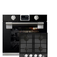 ELEKTRO-BACKOFEN 60 cm EH 6338 s + KCG 6387 Gas-kochfeld 60cm - Schwarz, Metall (59.4/59.4/55.6cm) - Kaiser Küchengeräte