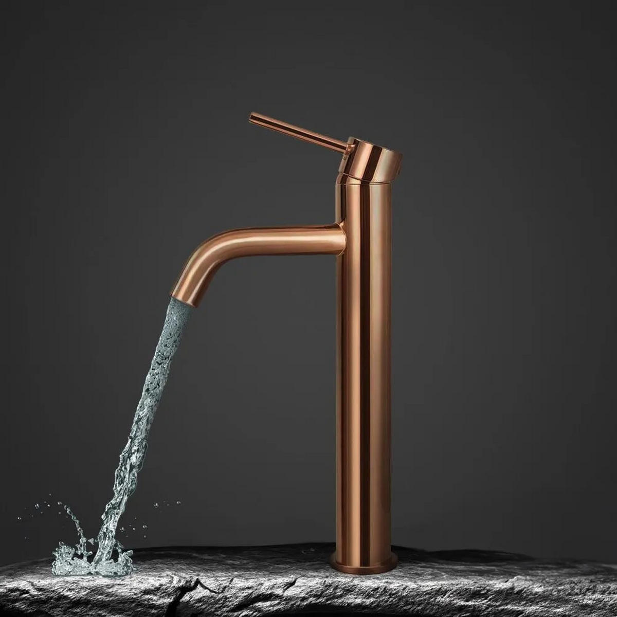 WASCHBECKENARMATUR Rea Lungo Copper High - Kupferfarben, Metall (5/28/9.5cm) - REA
