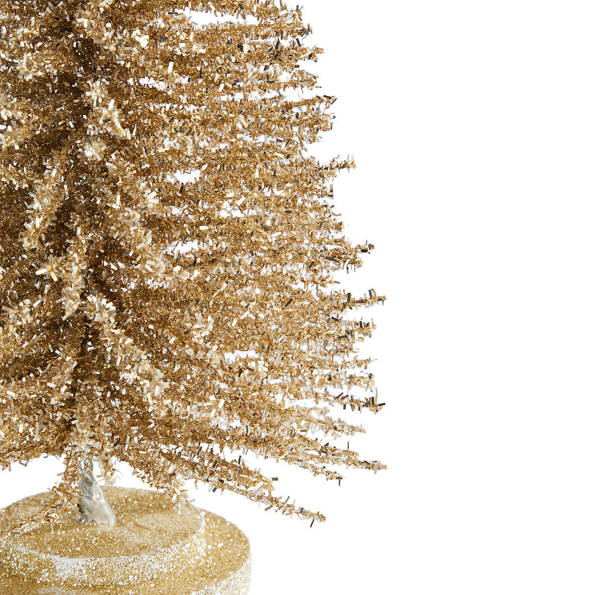 DEKO-TANNE X-Mas glitzernd - Goldfarben, Naturmaterialien (23/60/23cm) - Butlers