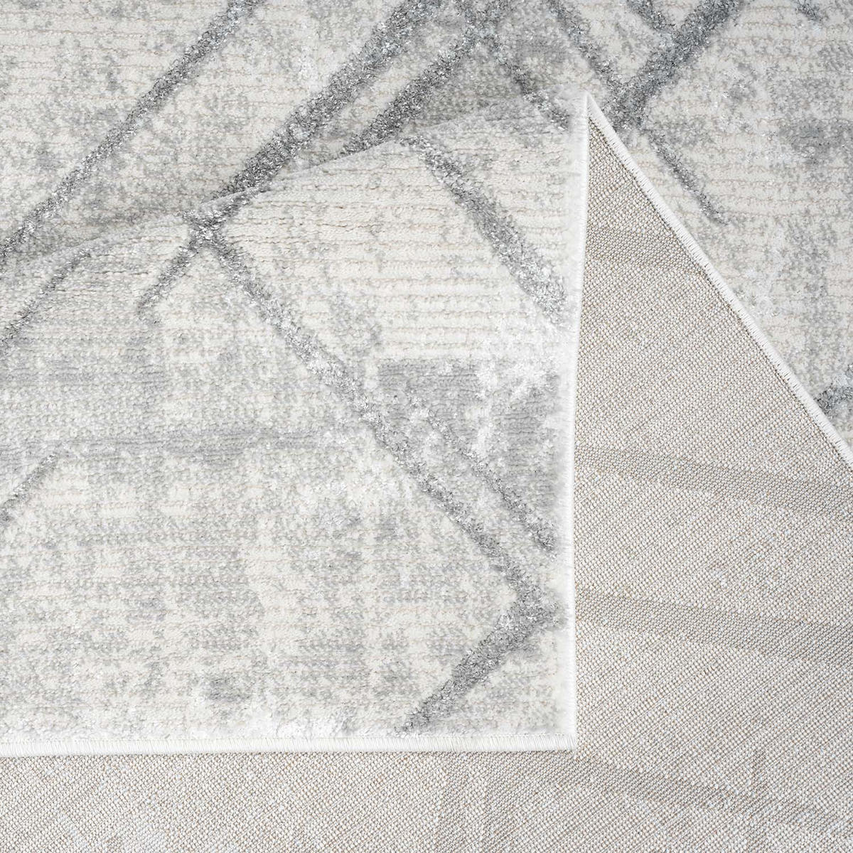 KURZFLOR-TEPPICH Antik 245 Grau 160x230 cm - Grau, Textil (160/230cm) - carpet city