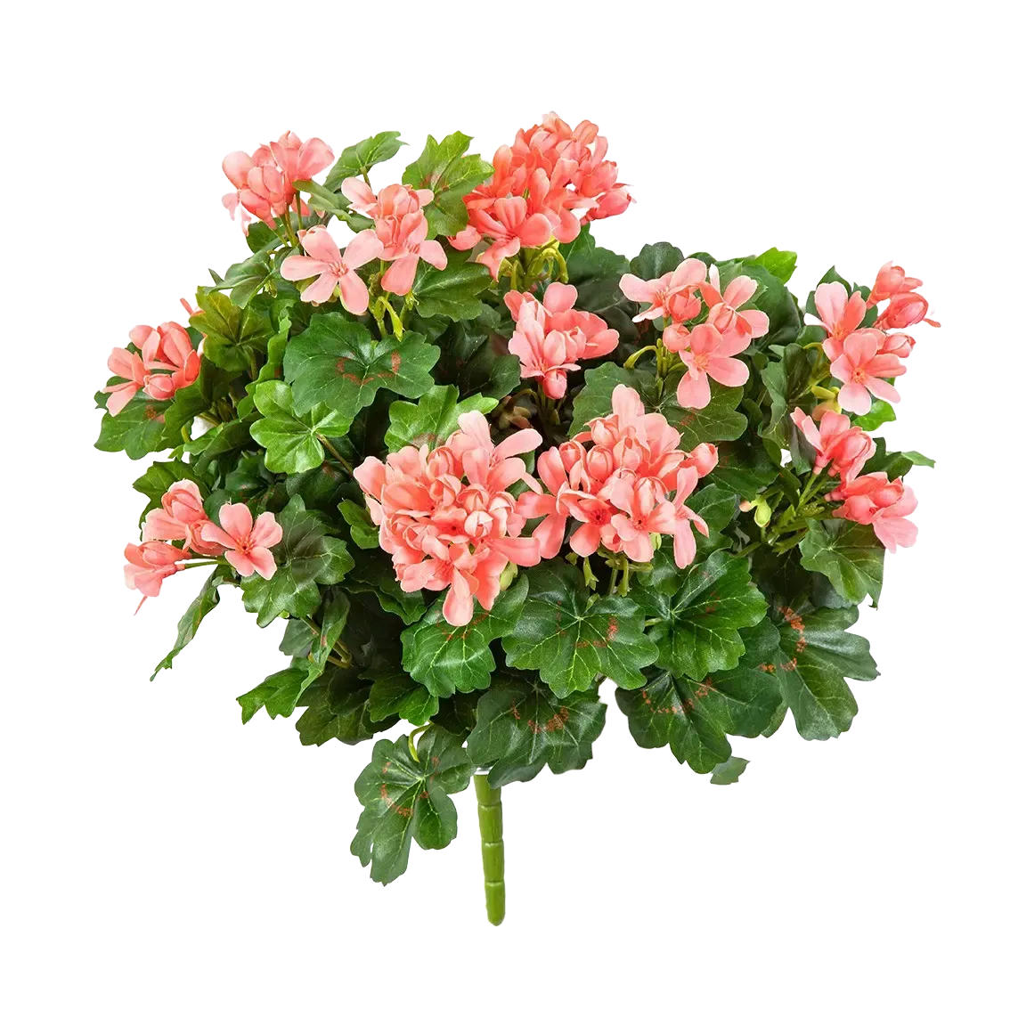 KUNSTPFLANZE Künstliche Geranie - Adrian 35 cm - Grün, Kunststoff (35cm) - aplanta