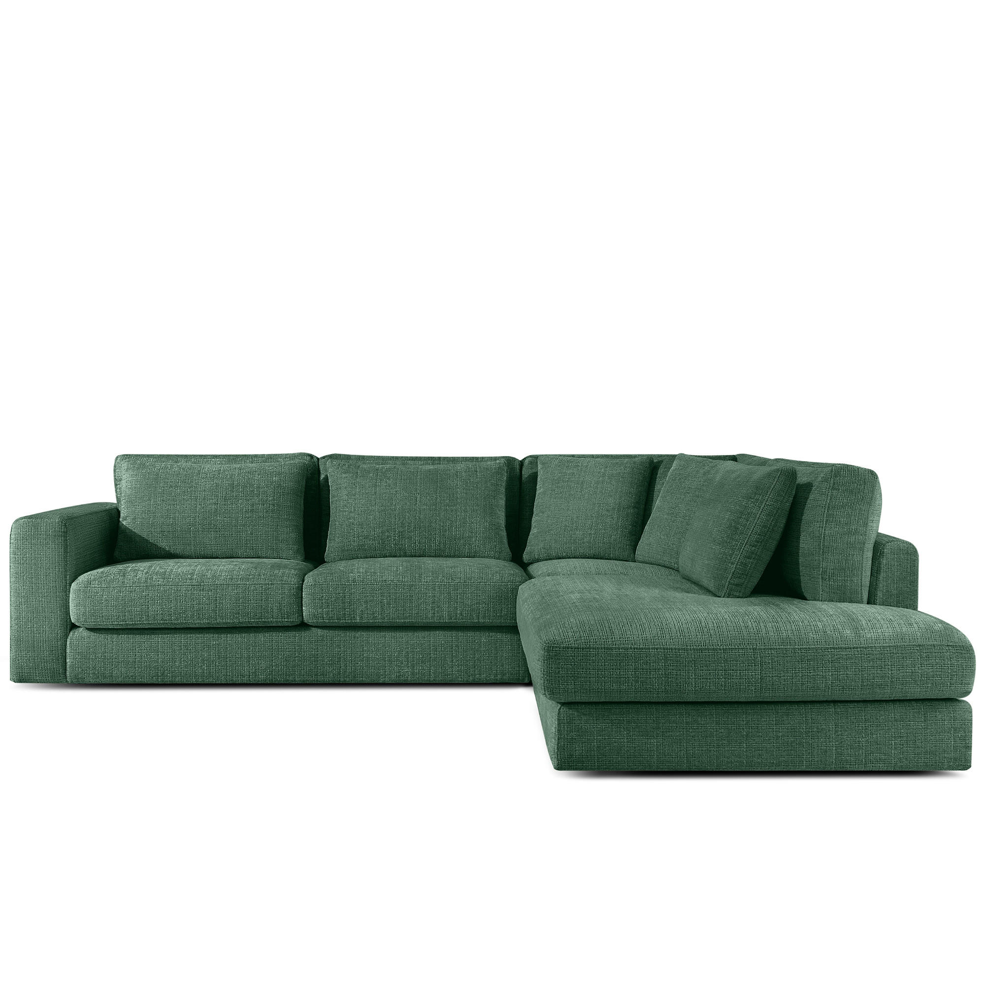 ECKSOFA rechts VERUS - Grün, Holz/Holzwerkstoff (297/248cm) - KONSIMO®