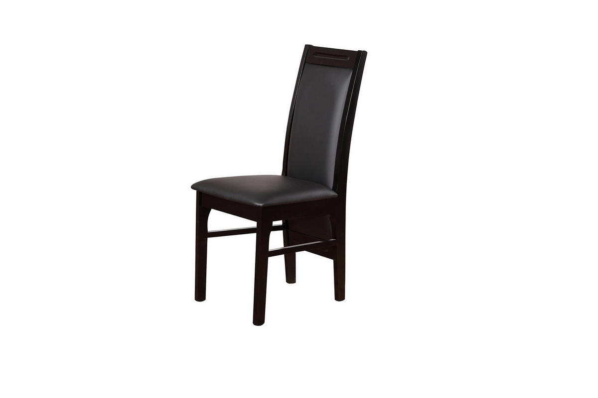 ESSZIMMERSTUHL 4er Set Schwarz - Schwarz/Braun, Holz/Textil (1/1/1cm) - Best For Home