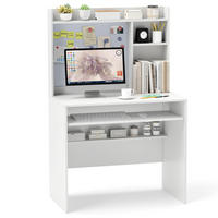 DATORBORD vitt - Vit, Träbaserade material (50/89/138cm) - COSTWAY