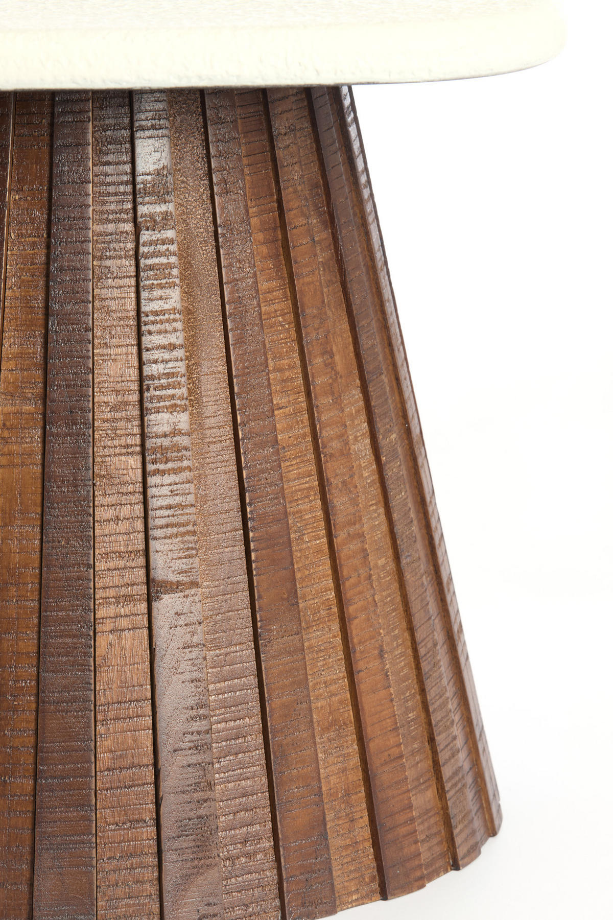 BEISTELLTISCH Okato Weiß Ø45/35 cm - Weiß, Holz (45/45/35cm) - Light & Living