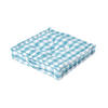 SITZKISSEN blau-weiß kariert 50/50/10 cm - Blau, Textil (50/50/10cm) - Homescapes