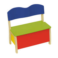 KINDERTRUHENBANK - Multicolor/Naturfarben, Holzwerkstoff (61.5/61.5/33.5cm) - Roba