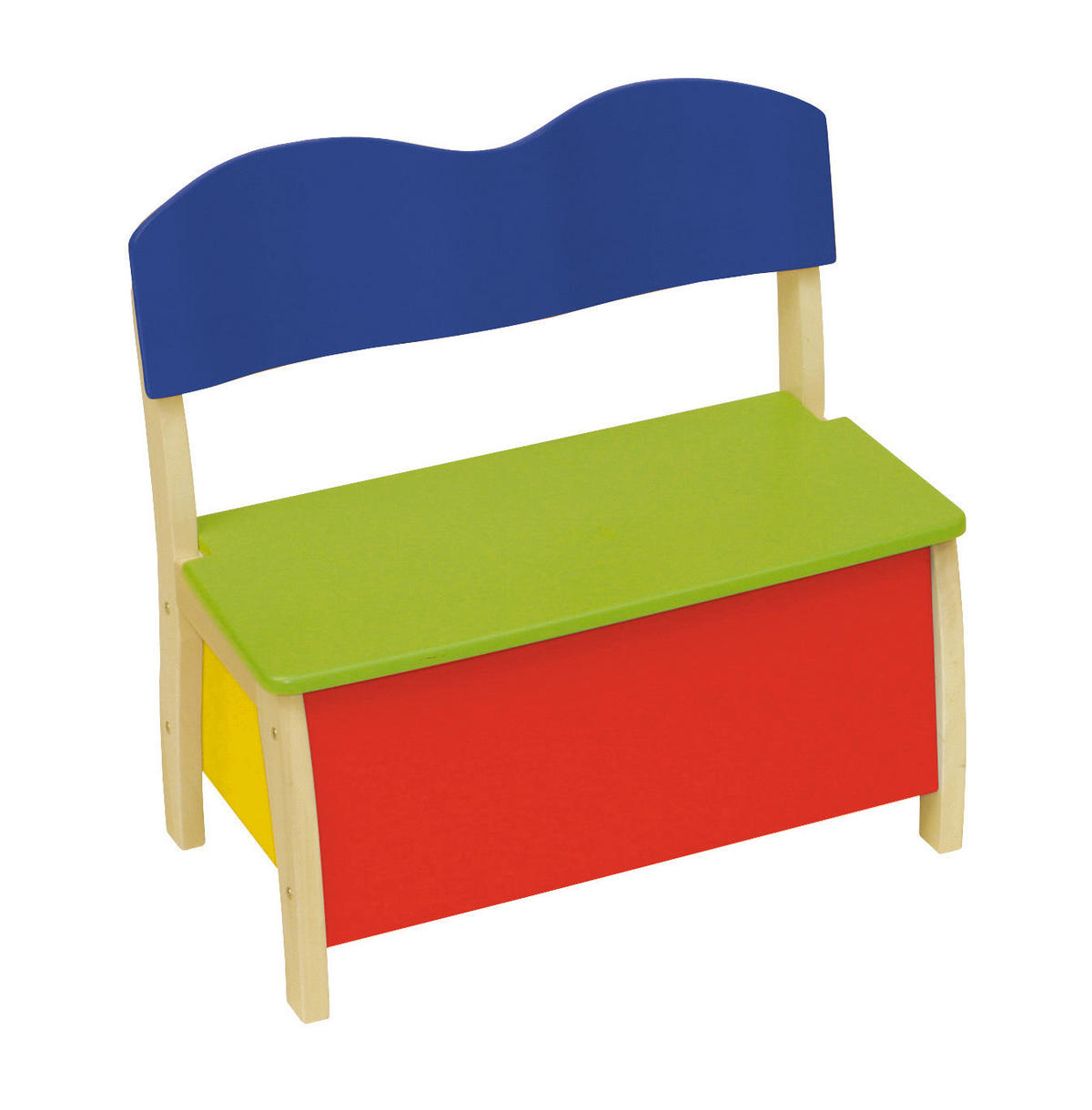 KINDERTRUHENBANK - Multicolor/Naturfarben, Holzwerkstoff (61.5/61.5/33.5cm) - Roba