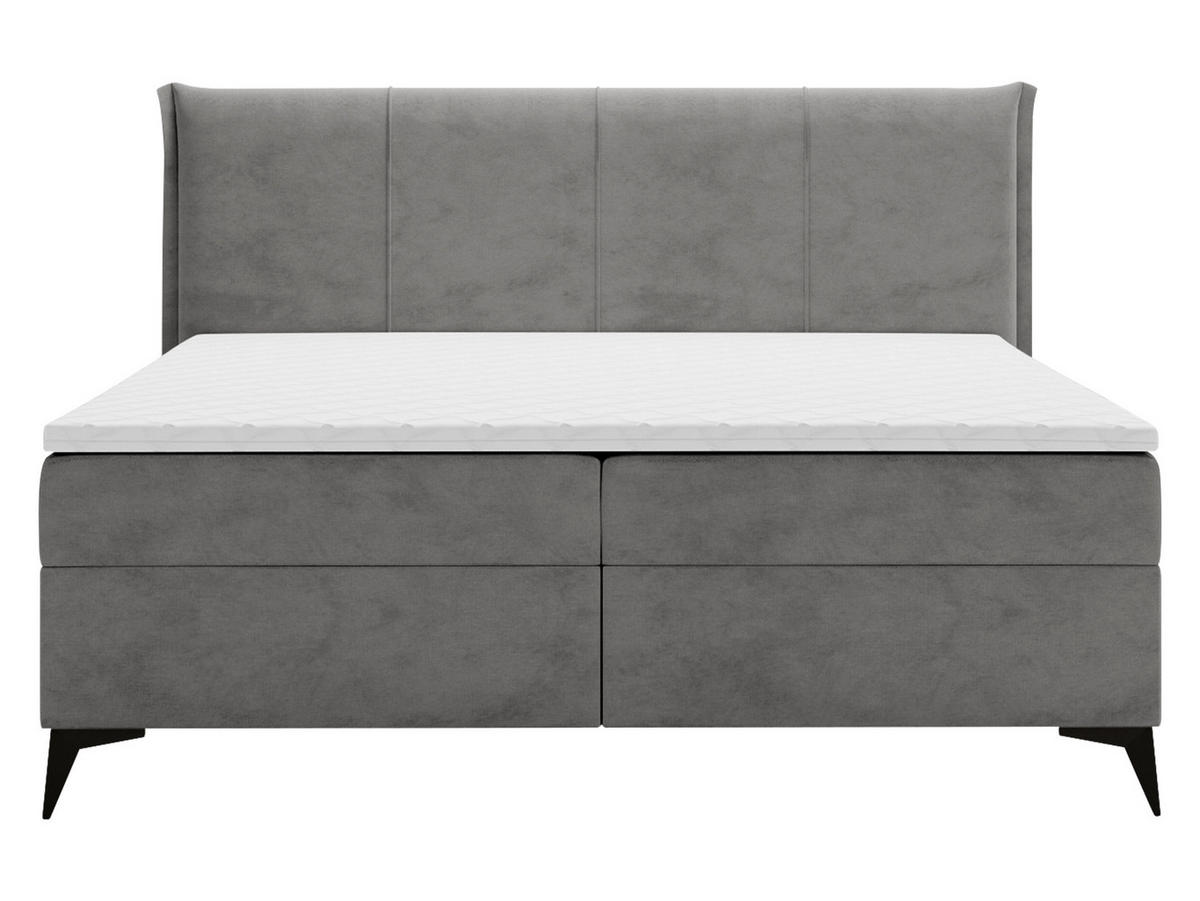 BOXBETT Eco - Dunkelgrau/Schwarz, Holz/Holzwerkstoff (180/200cm) - MIRJAN24