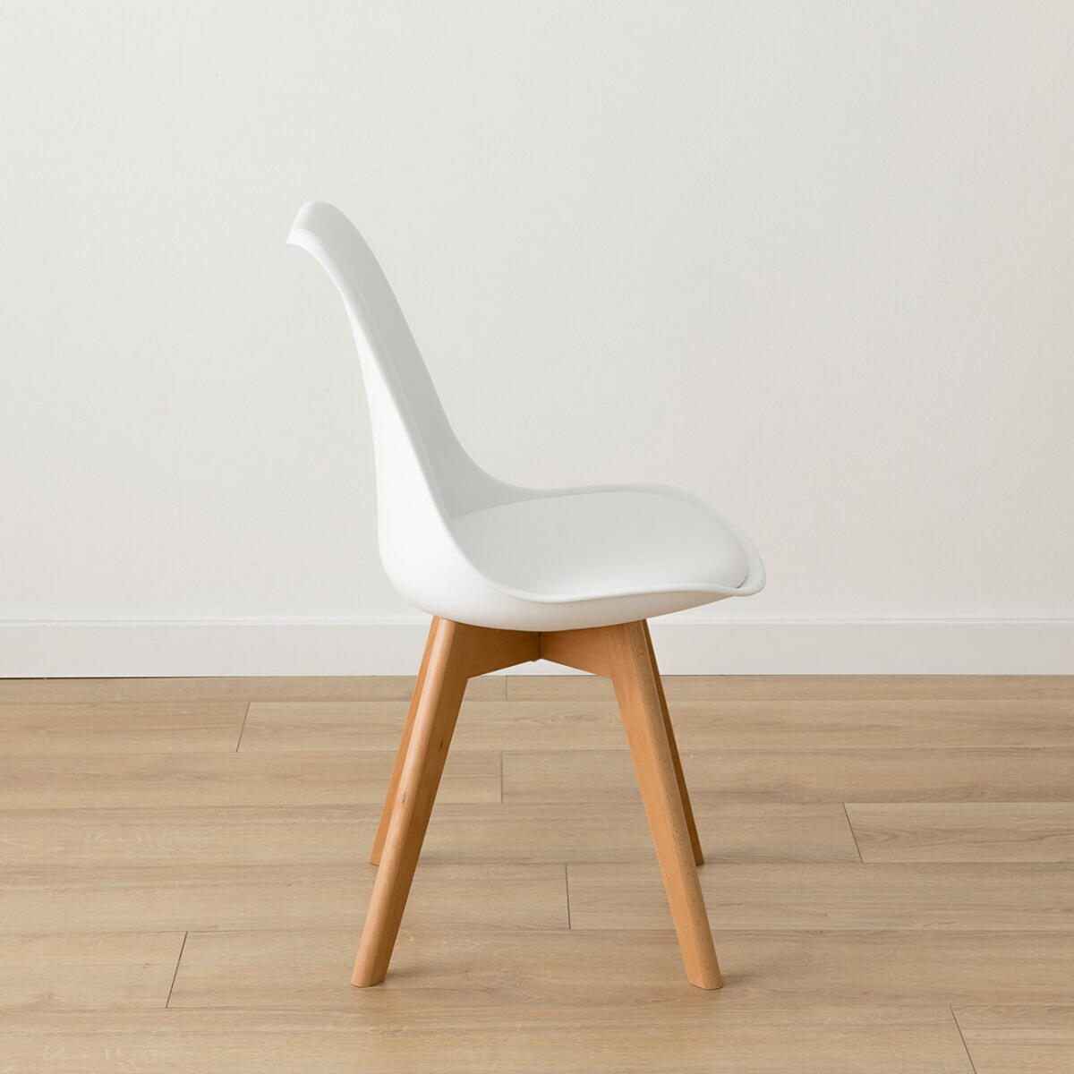 STUHL Scandinavian Weiß 49 cm x 82 cm - Weiß, Kunststoff (49/82/54cm) - Kenay Home