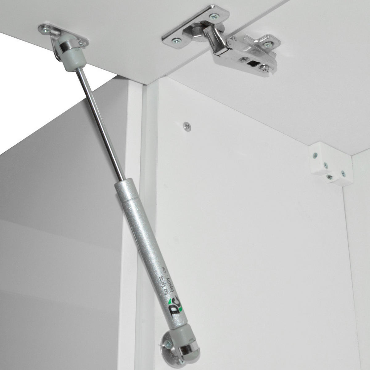 ECKKÜCHE R-Line, Weiß Hochglanz/Weiß, 187 x 167 cm, AP Marmor - Weiß Hochglanz/Weiß, Holzwerkstoff (187/81.6/60cm) - Vicco