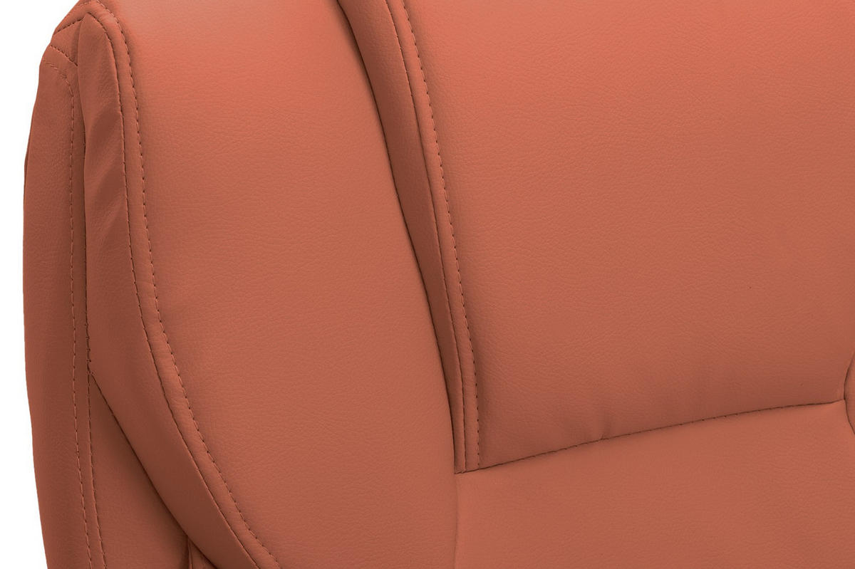 CHEFSESSEL Lederlook Hellbraun - Hellbraun/Grau, Kunststoff/Textil (65/109/73cm) - CLP