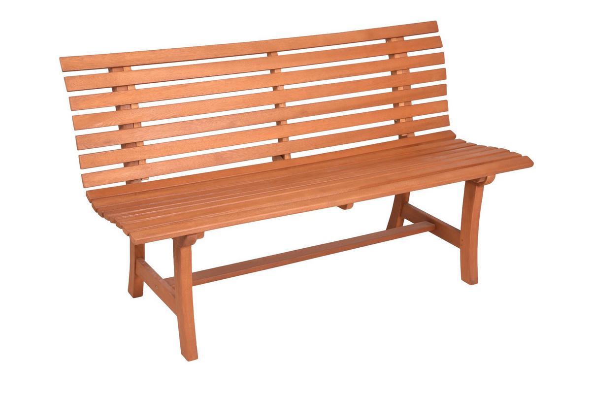 PARKBANK Modena Gartenbank - Braun, Holz (140/82/61cm) - DELUKE
