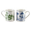 BECHER Colorato Grün Blau 25/9.5/10 cm Keramik - Blau/Grün, Keramik (9.5/10/25cm) - Mondex