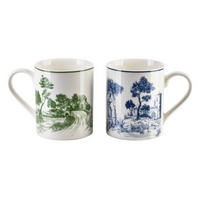 BECHER Colorato Grün Blau 25/9.5/10 cm Keramik - Blau/Grün, Keramik (9.5/10/25cm) - Mondex