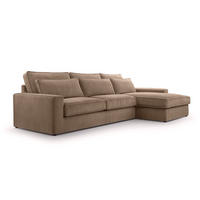 ECKSOFA 4 Sitzer Medan Mini, Braun - Braun, Textil (276/176cm) - Fedve
