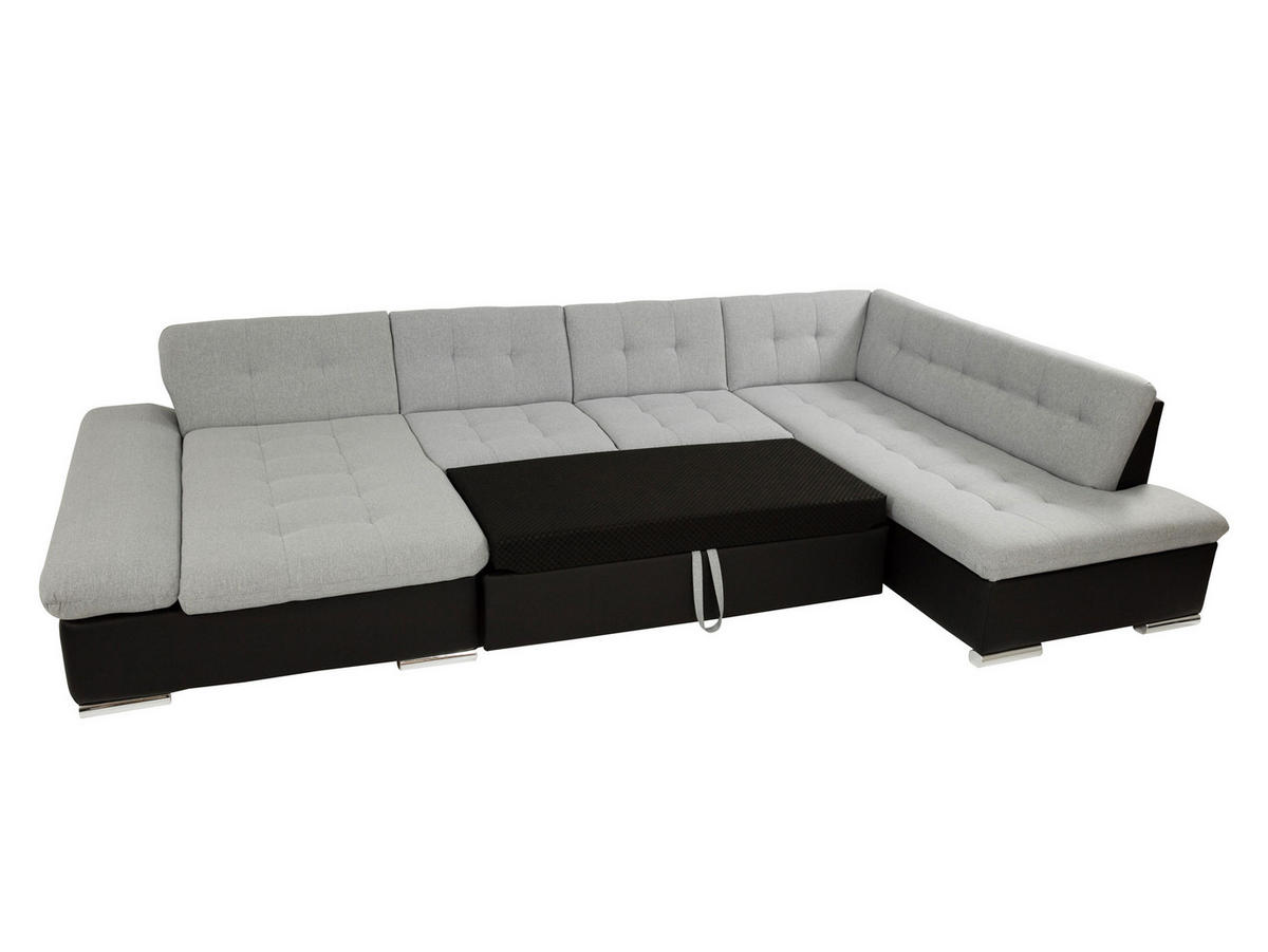 ECKSOFA Bergen, Seite: Rechts - Silberfarben/Sahara, Holz/Textil (345/76/205cm) - MIRJAN24