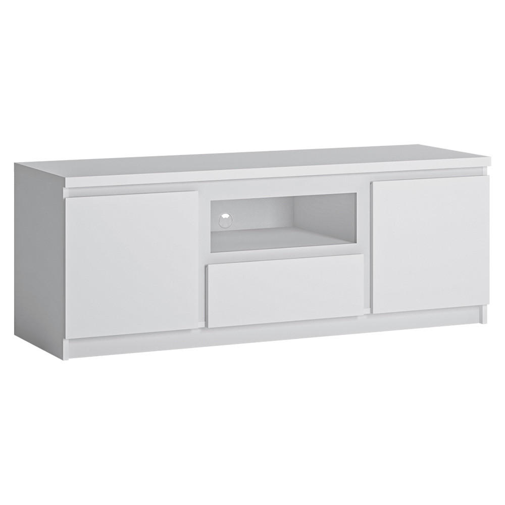 LOWBOARD Fortaleza-129 - Weiß, Holzwerkstoff (135/51/45cm) - Lomado