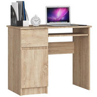 SCHREIBTISCH Links Piksel, Sonoma, B90xH77xT50 cm - Sonoma Eiche, Holz (50/90/77cm) - Milordbikes