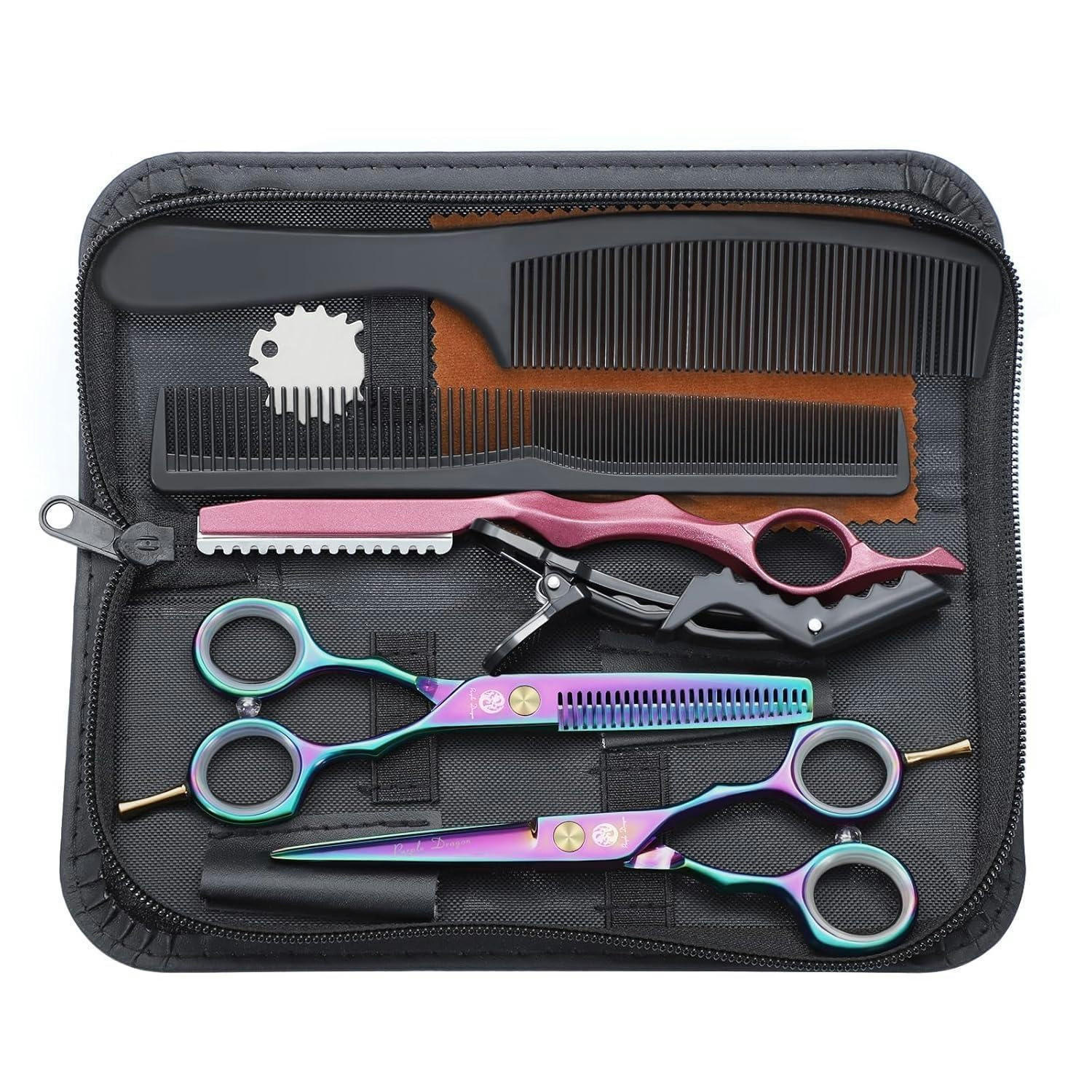 HAARSCHERE Set 14 cm 440C-Edelstahl Buntes Geschenk - Multicolor, Metall (11/3.4/21.6cm)