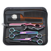 HAARSCHERE Set 14 cm 440C-Edelstahl Buntes Geschenk - Multicolor, Metall (11/3.4/21.6cm)