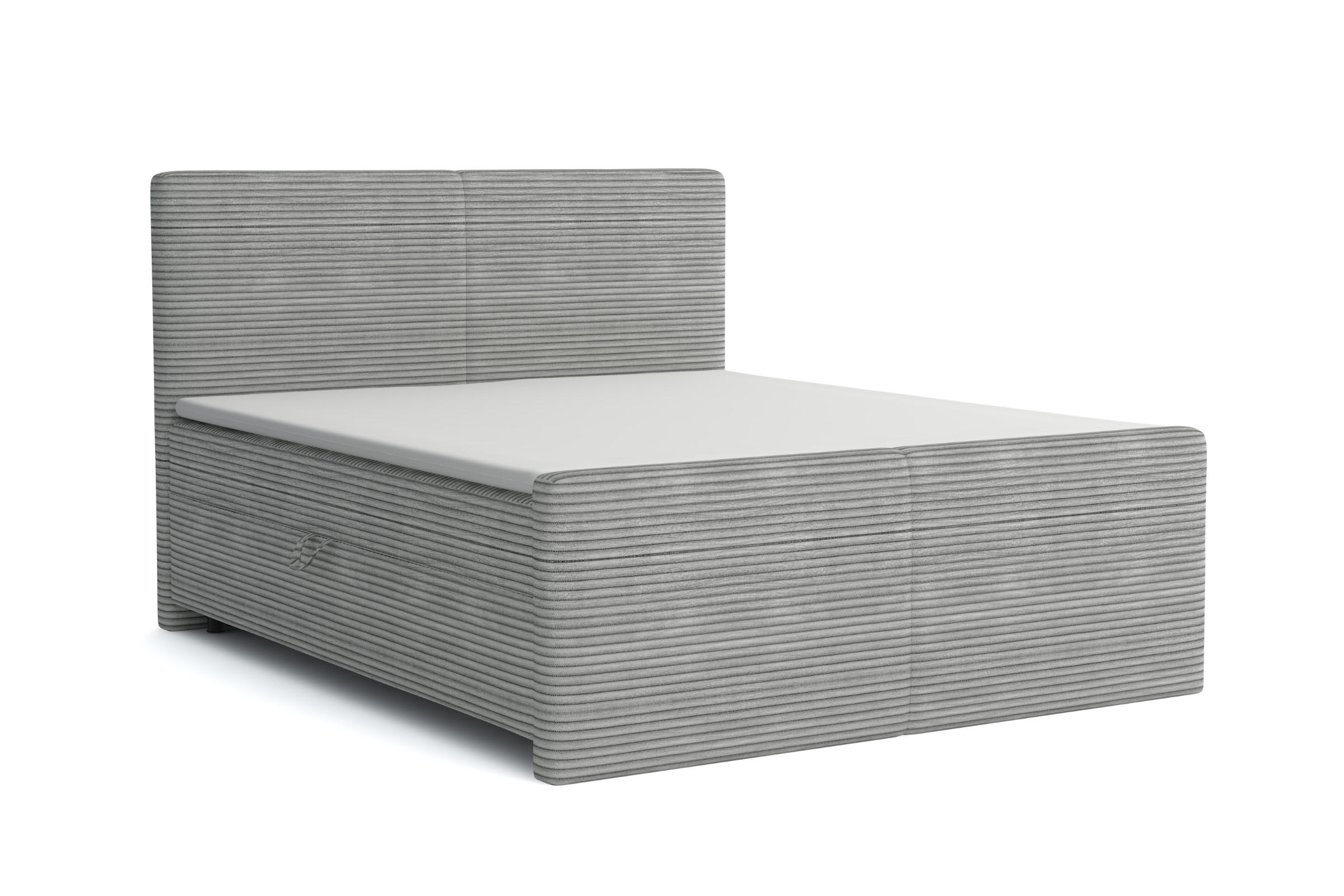 Deine Möbel 24 Boxbett Hellgrau 200x200 cm