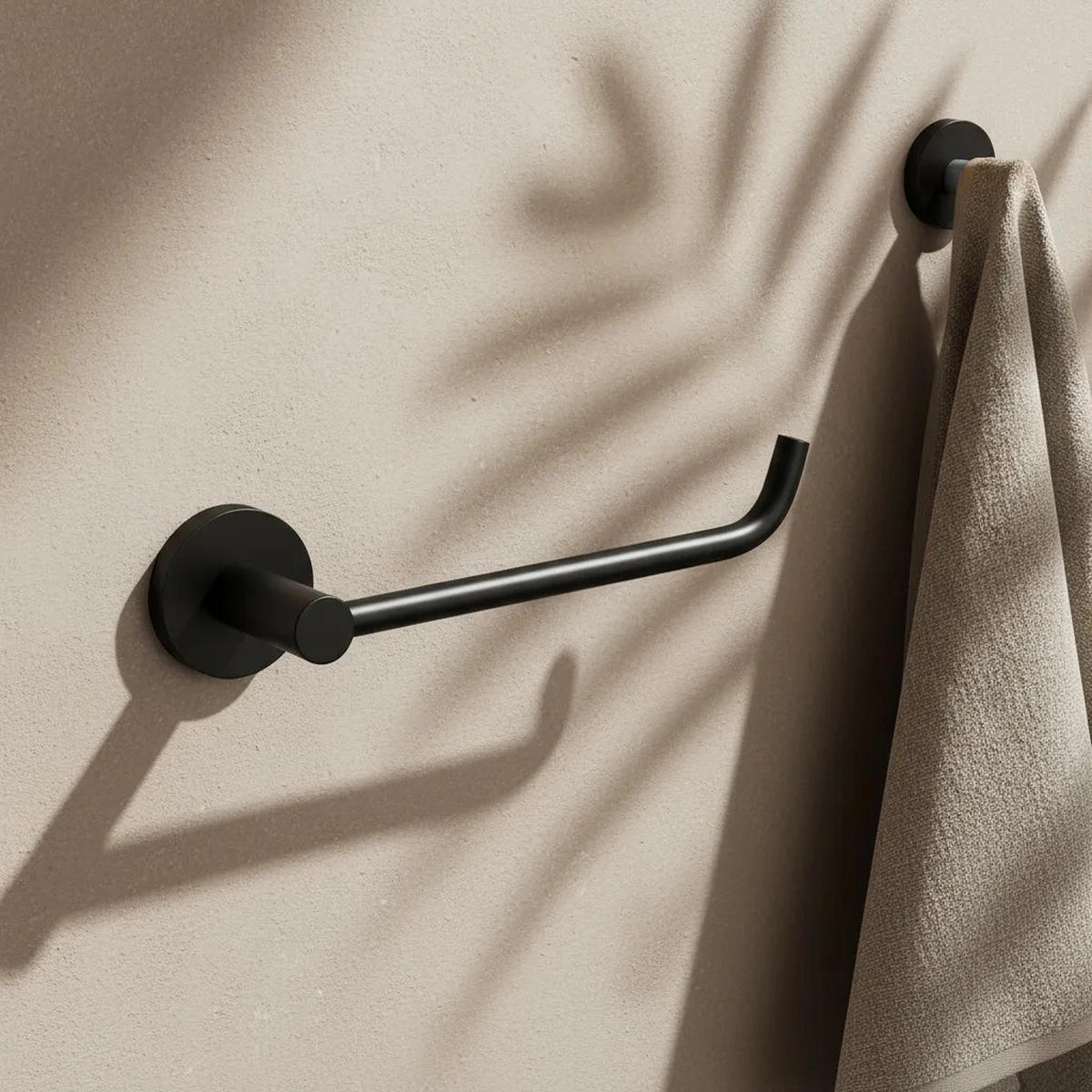 HALTER Für Toilettenpapier Rea 5609 Leo Black - Schwarz, Metall (7/5/17.5cm) - REA