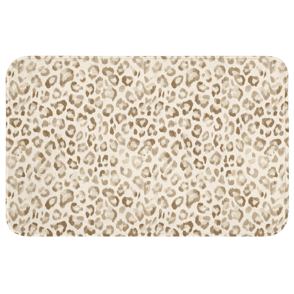 OnlyWow WC PŘEDLOŽKA Leopard - Classic - Béžová 80x50 cm