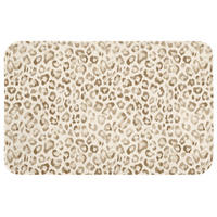 WC PŘEDLOŽKA Leopard - Classic - Béžová 80x50 cm - světle hnědá, textil/plast (80/1cm) - OnlyWow