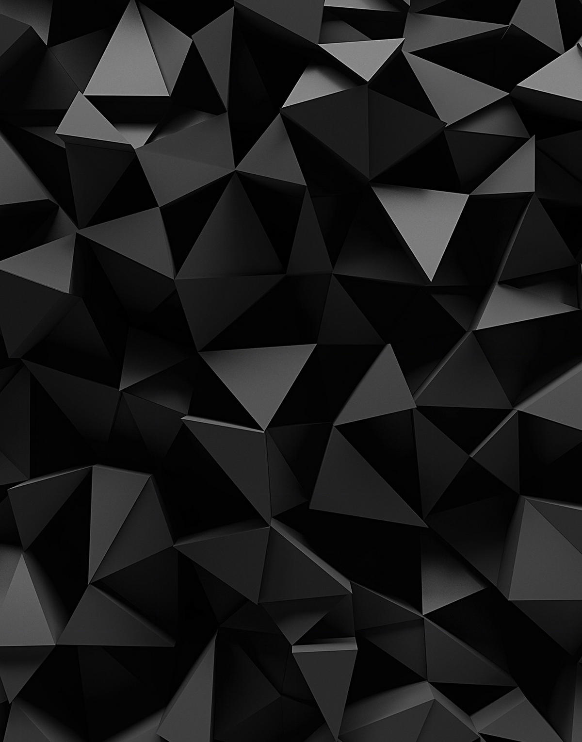 VERDUNKELUNGSROLLO 110x140 cm Schwarzes Origami - Schwarz, Textil (110/140cm) - TULUP