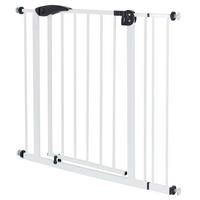 BEZPEČNOSTNÍ BRÁNA DO DVEŘÍ 85–95 cm, bílá, včetně 10cm prodloužení, bez vrtání - bílá, kov (3/95cm) - ECD-Germany