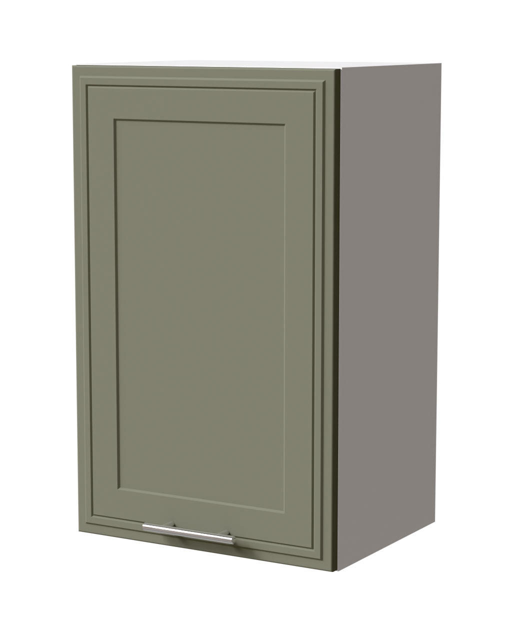 HÄNGESCHRANK Salo W2/45 Weiß / Reed Green Matt 45 / 32,5 / 72cm - Weiß/Grün, Holz/Holzwerkstoff (45/72/32.5cm) - Feldmann-Wohnen