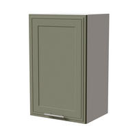 HÄNGESCHRANK Salo W2/45 Weiß / Reed Green Matt 45 / 32,5 / 72cm - Weiß/Grün, Holz/Holzwerkstoff (45/72/32.5cm) - Feldmann-Wohnen