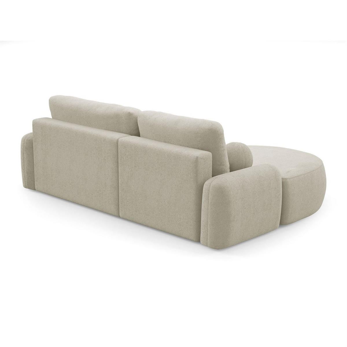 ECKSOFA CLEO mit Schlaffunktion Version Linke, QUELLE 06 - Creme, Kunststoff (264/172cm) - Lookway