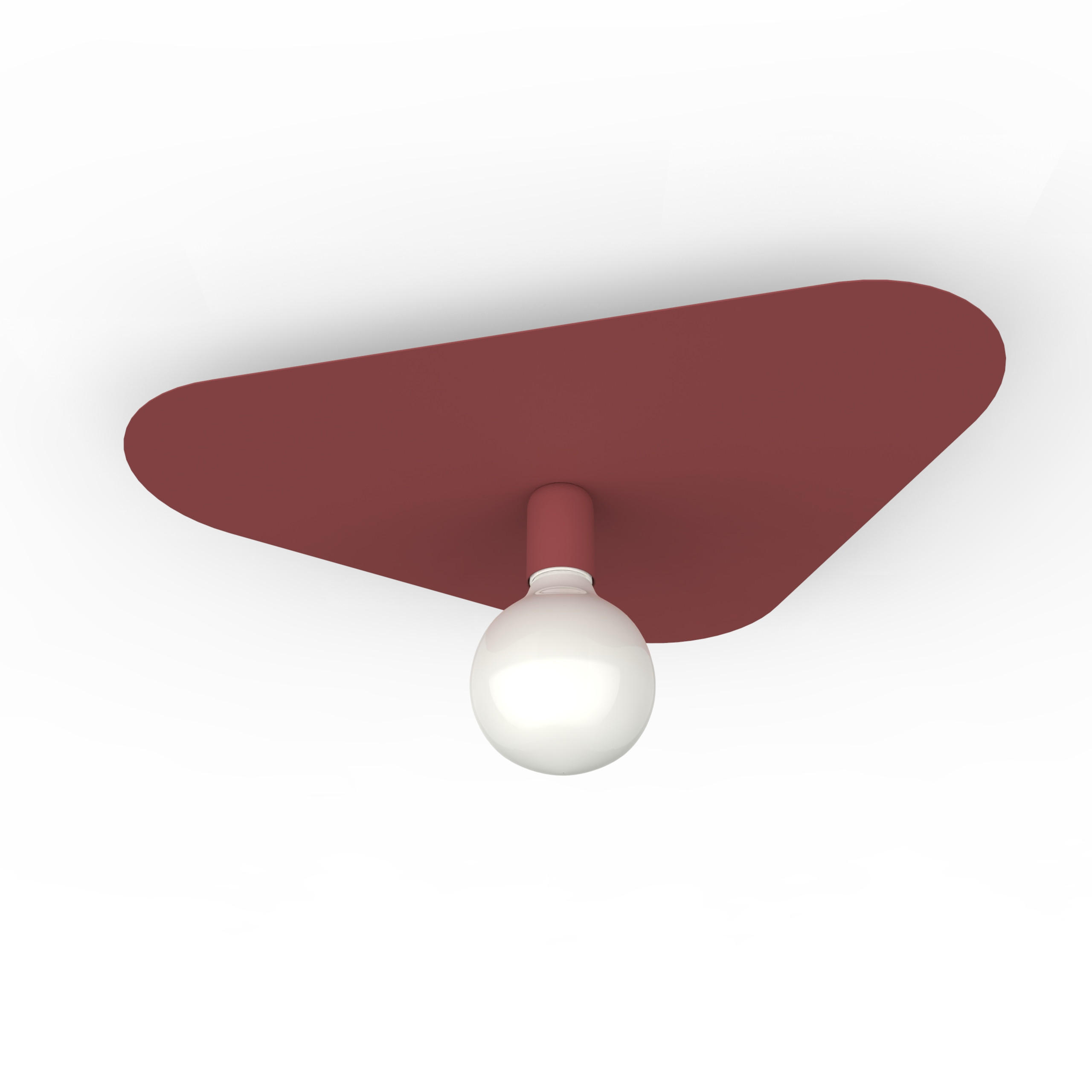 DECKENLEUCHTE - Rot, Metall (42/50/10cm) - Lumicom