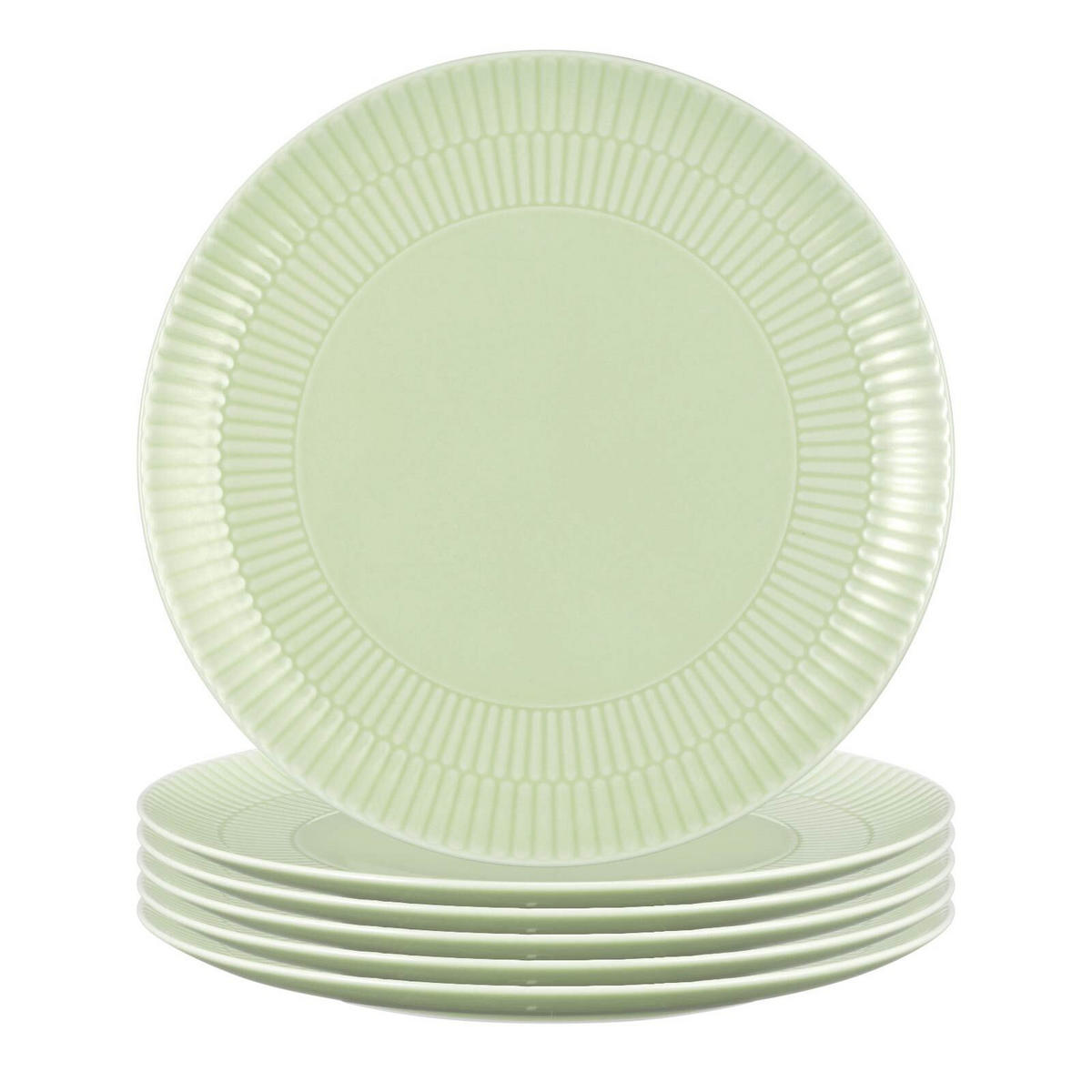 FRÜHSTÜCKSTELLER Amina Seladon ø 22,7 cm 6er Set - Grün, Keramik (22.7cm) - Seltmann Weiden