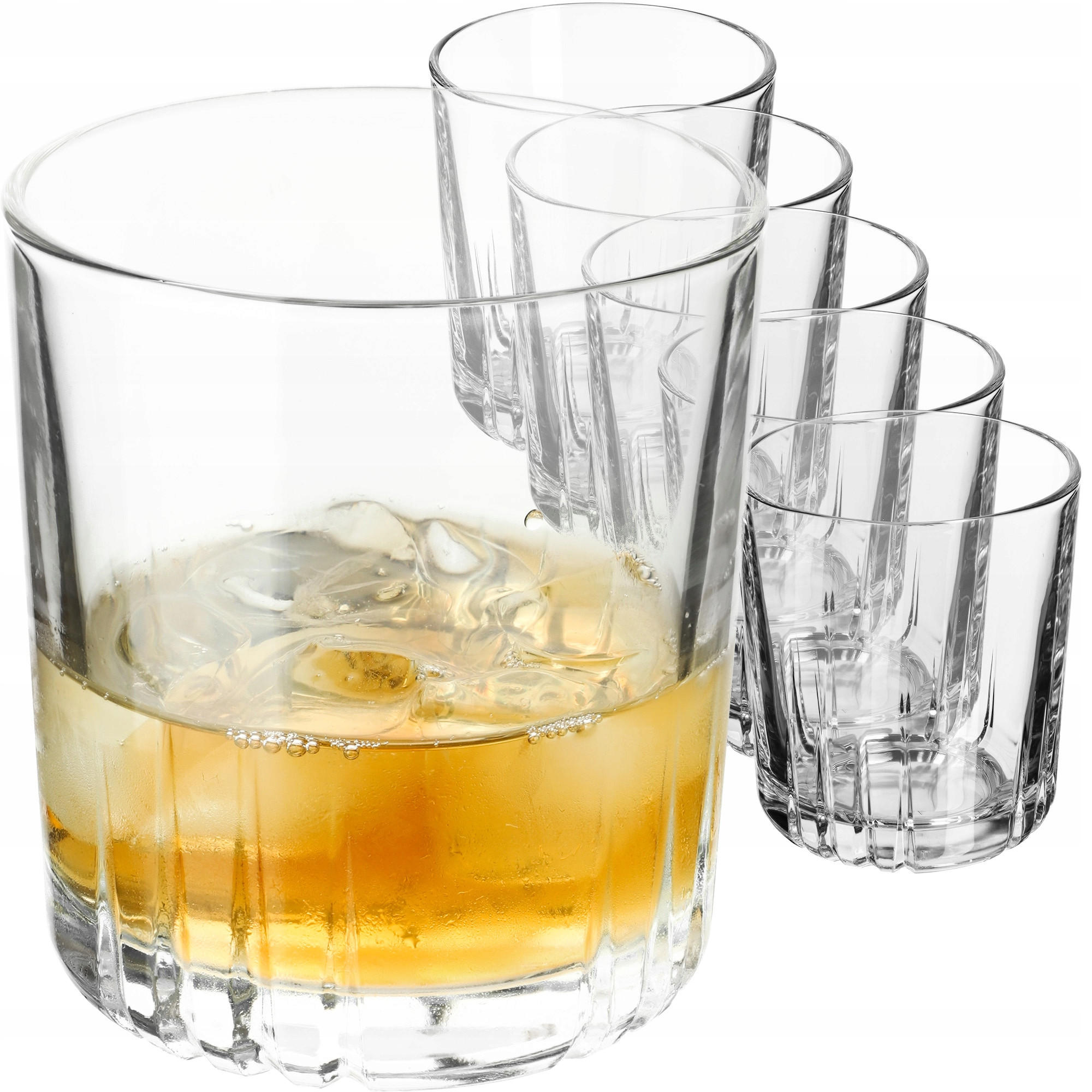 KADAX Gläser 280 ml Set mit 6 Gläsern für Whiskysaft - Transparent, Glas (0.28L) - KADAX