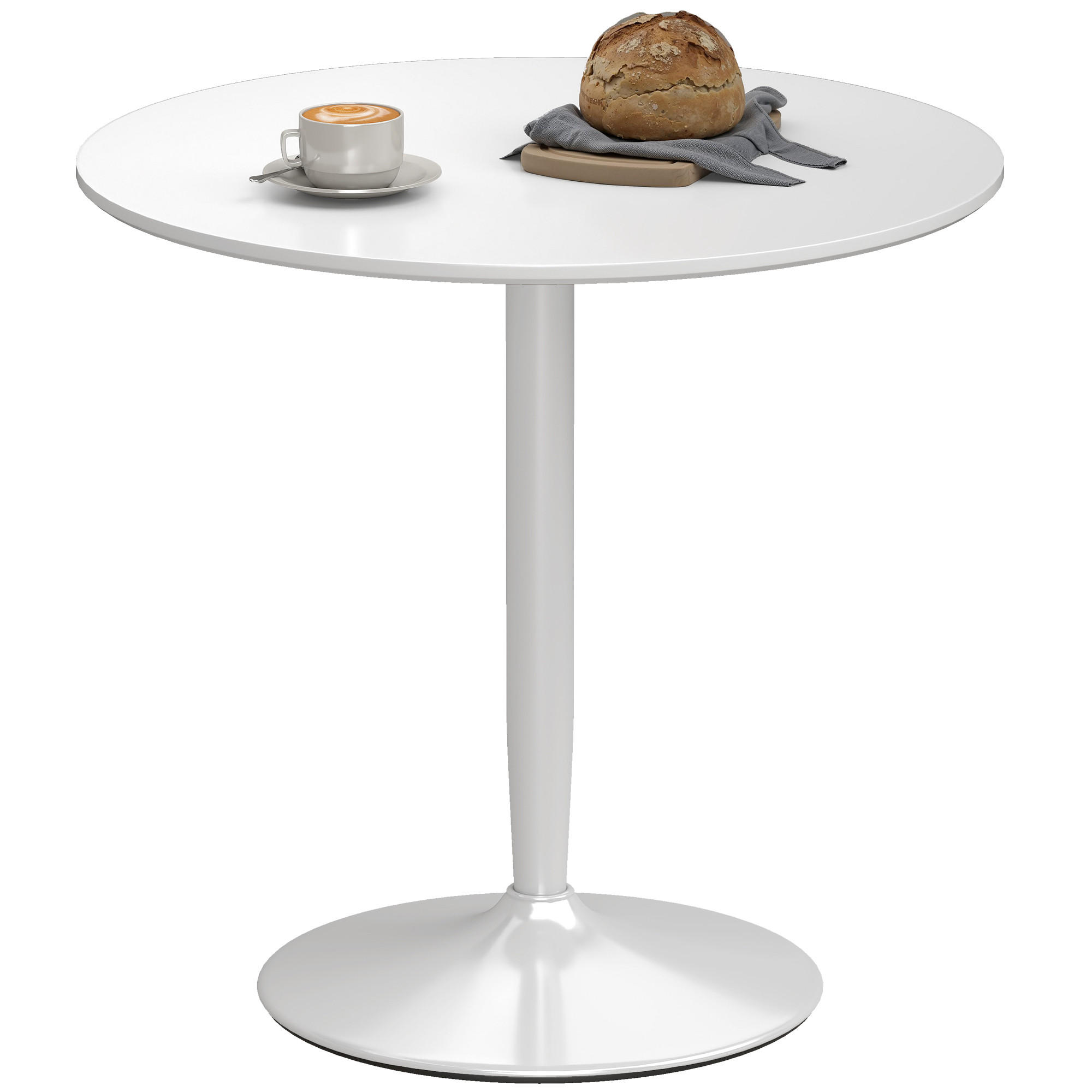 ESSTISCH Weiß 1 Stück - Weiß, Kunststoff (80/80/75cm) - GiPP