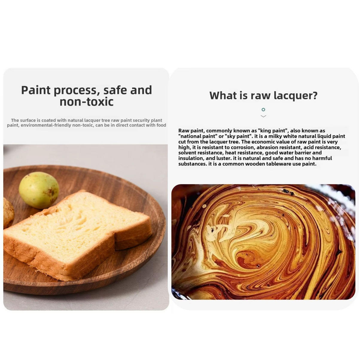 TELLERSET 5-tlg. Walnussholz Braun 20/18/15/12,5/10 cm - Walnussfarben, Holz (20/2/20cm) - Quality Elegance