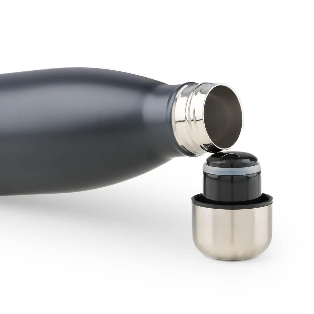 TERMOSKA Charles 350 ml, černá s vysokým leskem - vysoce lesklá černá, kov (0.35L) - Blumtal