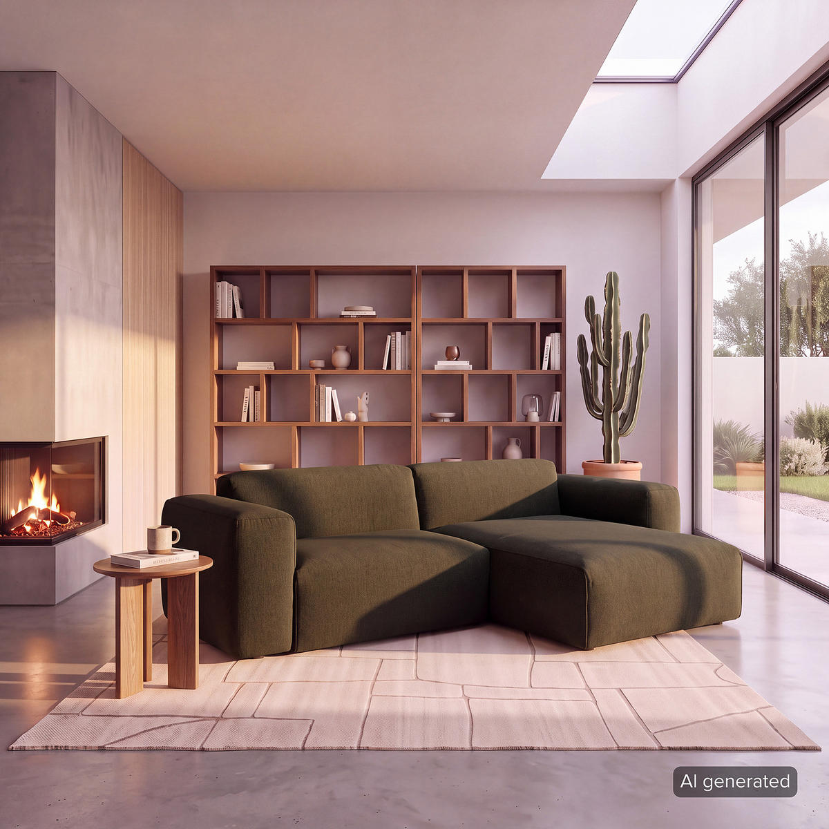 1,5-SITZER ECKSOFA mit Longchair - Schwarz/Grau, Kunststoff/Textil (260/173cm) - home24